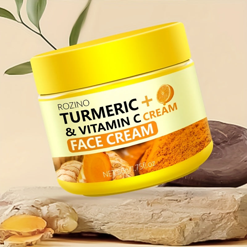Title / Titre
EN: Turmeric & Vitamin C Face Cream – Brightening, Anti-Aging, Moisturizing
FR: Crème visage au curcuma et vitamine C – Éclat, anti-âge, hydratante