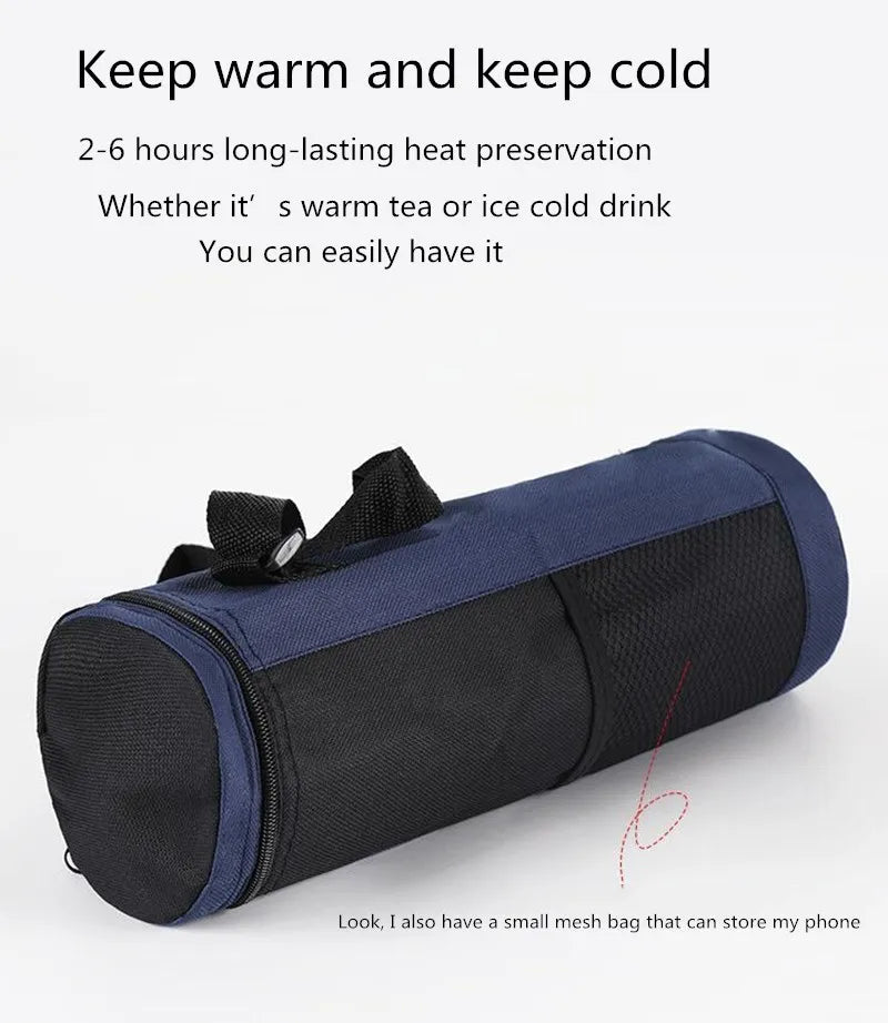 FR : Sac Isotherme Portable 1,5 L – Étui de Transport pour Bouteille d’Eau ou Thermos
EN : Portable 1.5L Thermal Insulated Bottle Bag – Water Bottle or Thermos Carry Case