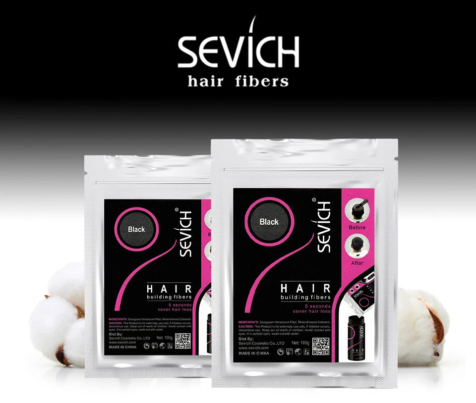 Blender Conceal Styling Fiber Poudres capillaires Anti-perte Fibres capillaires Kératine Extension de cils 100 g Noir 10 couleurs