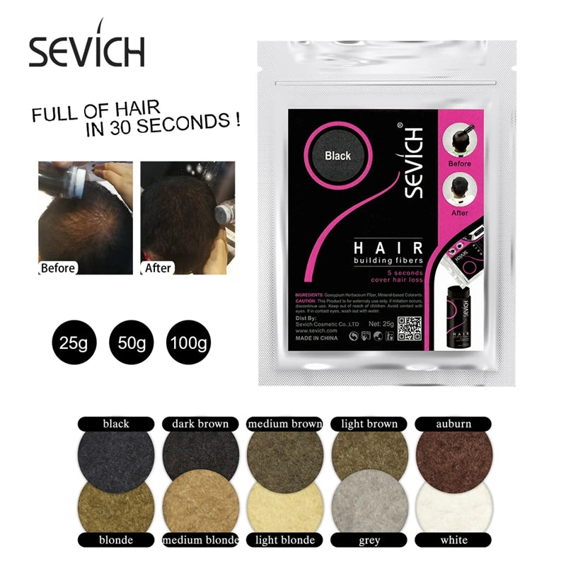 Blender Conceal Styling Fiber Poudres capillaires Anti-perte Fibres capillaires Kératine Extension de cils 100 g Noir 10 couleurs