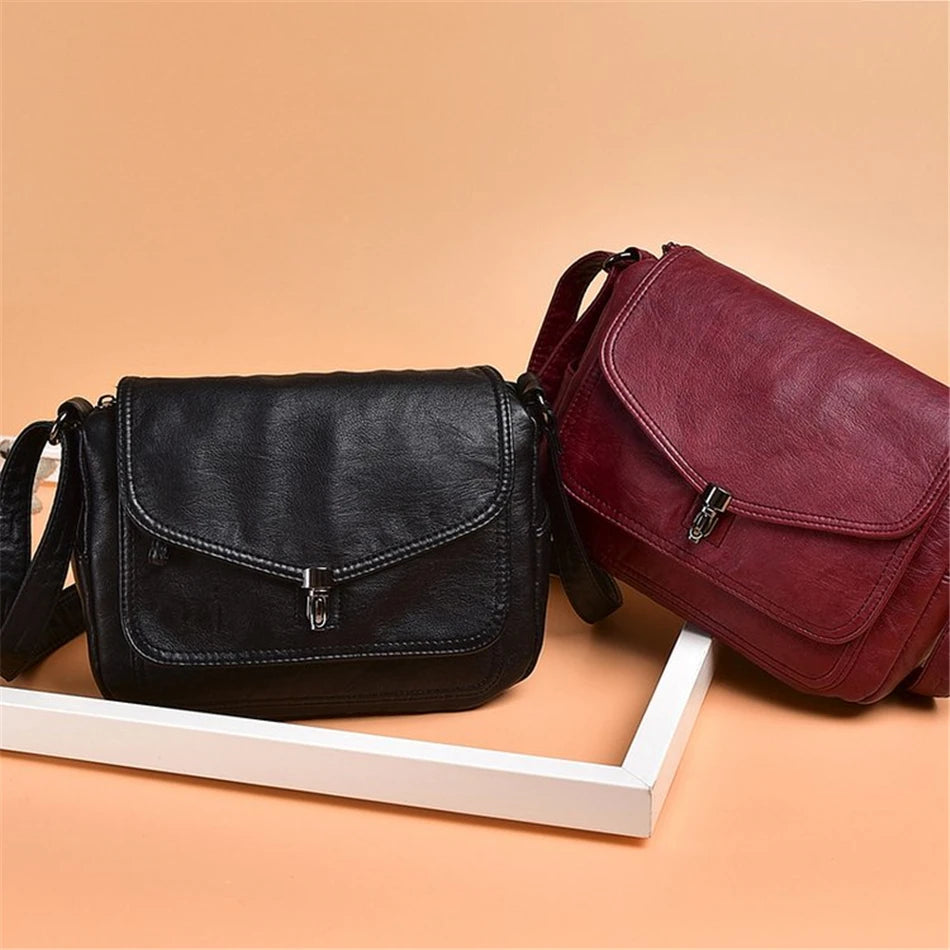 Title / Titre
EN: Women’s Retro Leather Handbag – High-Quality Multi-Pocket Shoulder Bag
FR: Sac à main rétro en cuir pour femme – Sac épaule multi-poches de haute qualité