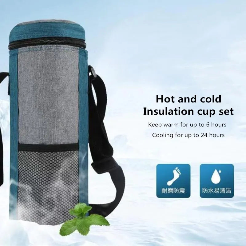 FR : Sac Isotherme Portable 1,5 L – Étui de Transport pour Bouteille d’Eau ou Thermos
EN : Portable 1.5L Thermal Insulated Bottle Bag – Water Bottle or Thermos Carry Case