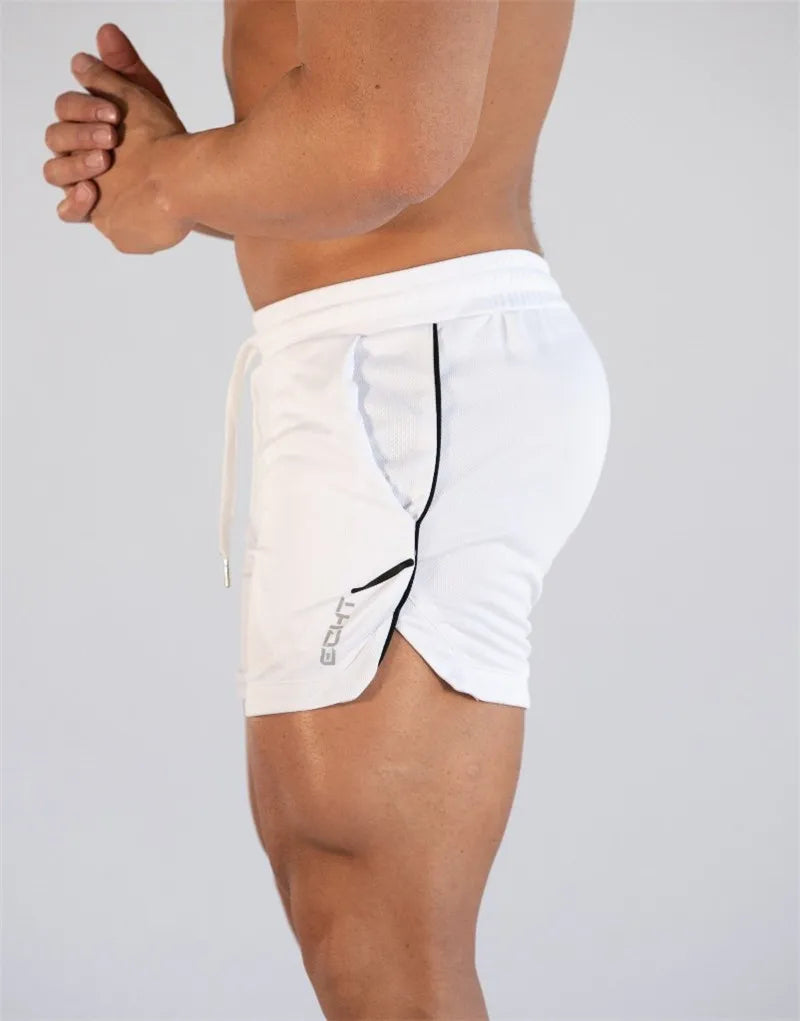 GITF Men's Quick-Drying Compression Running Shorts Grid Pattern Gym Training Sports /GITF – short de course à Compression à séchage rapide pour hommes