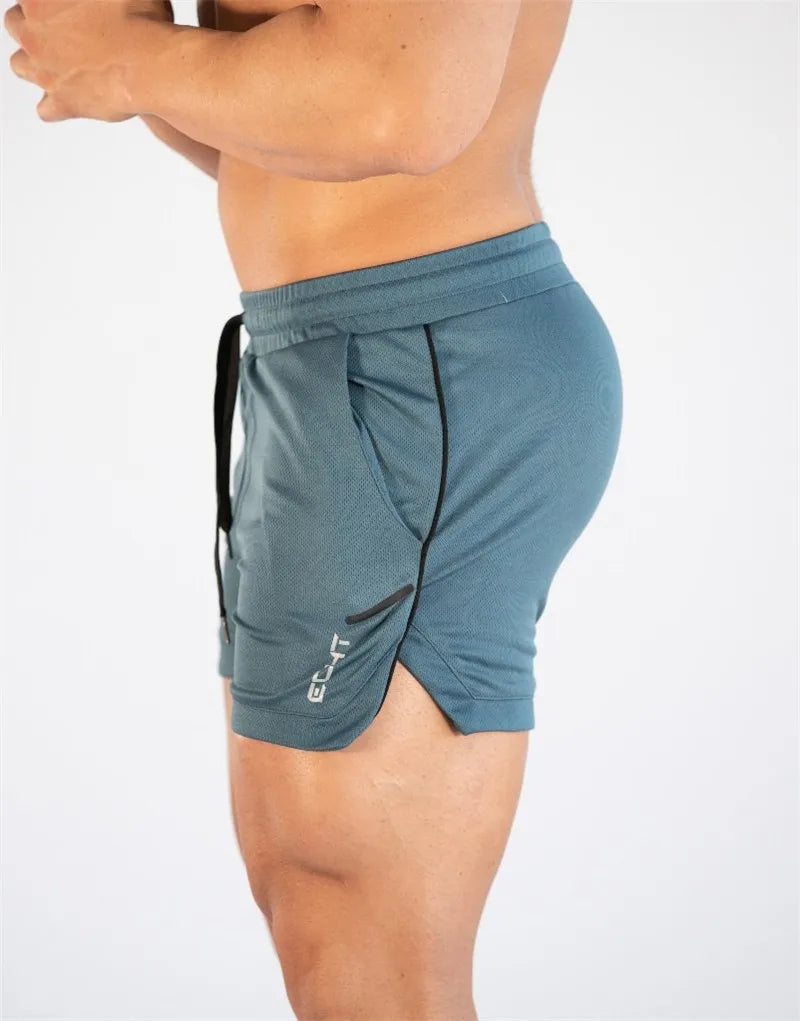 GITF Men's Quick-Drying Compression Running Shorts Grid Pattern Gym Training Sports /GITF – short de course à Compression à séchage rapide pour hommes