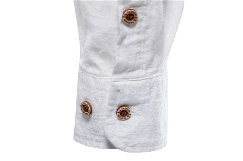 AIOPESON 100% Cotton Social Shirt Men Solid Color Long Sleeve High Quality Brand Shirt for Men Spring Stand Casual Men's Shirts/ chemise homme