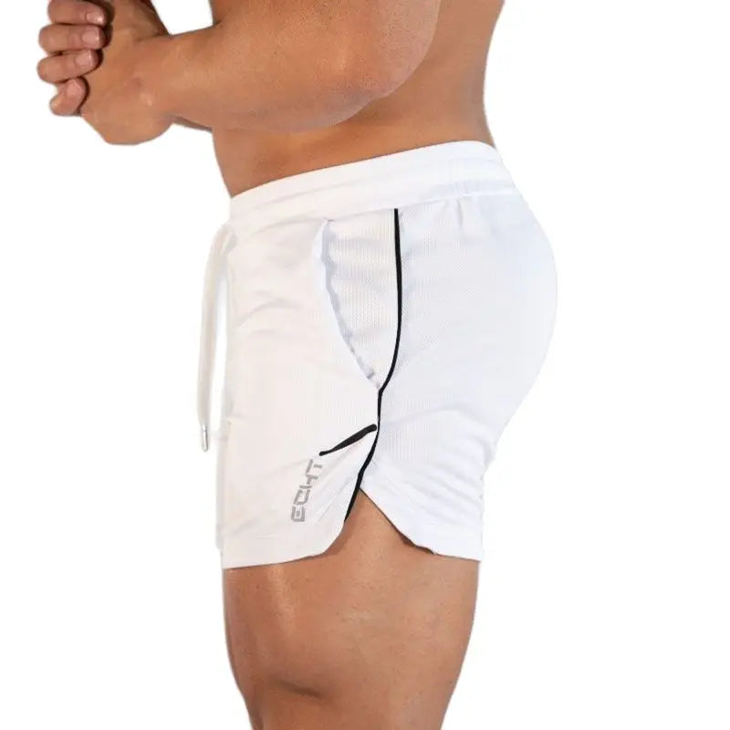 GITF Men's Quick-Drying Compression Running Shorts Grid Pattern Gym Training Sports /GITF – short de course à Compression à séchage rapide pour hommes