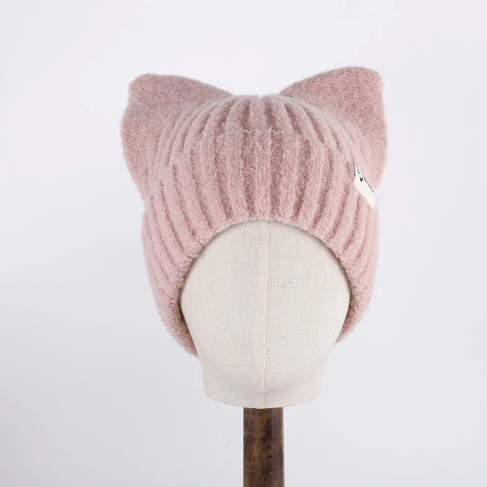 adventure time caps for men Balaclava Beanie Rabbit Ear Hat Hat winter women's winter accessories fun hat Butterfly Pullover Hat