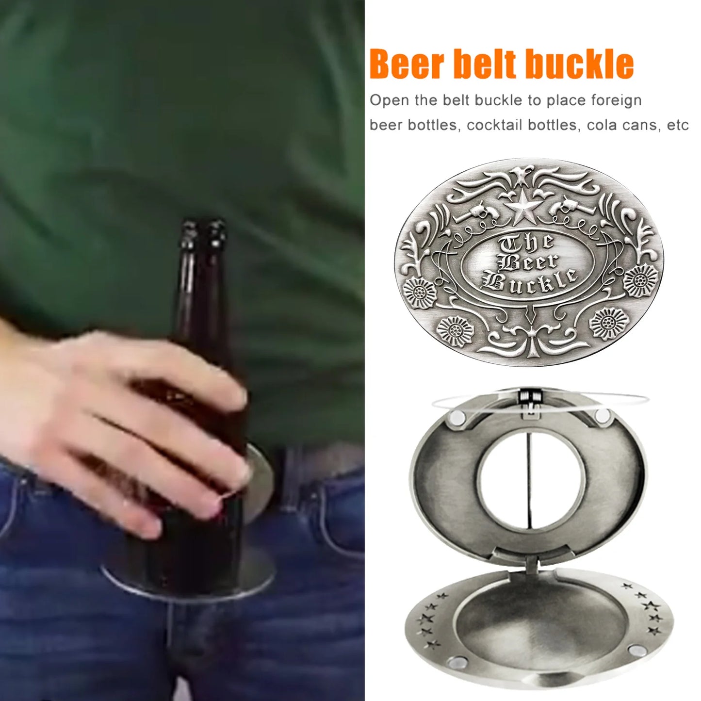 Boucle de ceinture porte-bière portable, mains libres, pour plateau de bière, porte-gobelet, sangle détachable, pour pique-nique, fête, barbecue, camping