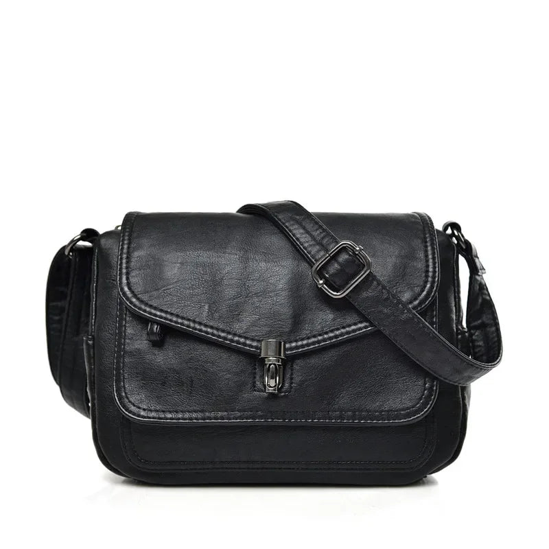 Title / Titre
EN: Women’s Retro Leather Handbag – High-Quality Multi-Pocket Shoulder Bag
FR: Sac à main rétro en cuir pour femme – Sac épaule multi-poches de haute qualité