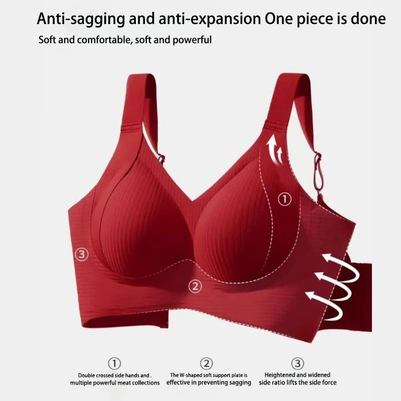FINETOO 1Pc Plus Size Bra Seamless Sexy Women Bras Wire Free Brassiere Soft Underwear Female Intimates Womens Lingerie Sleepwear