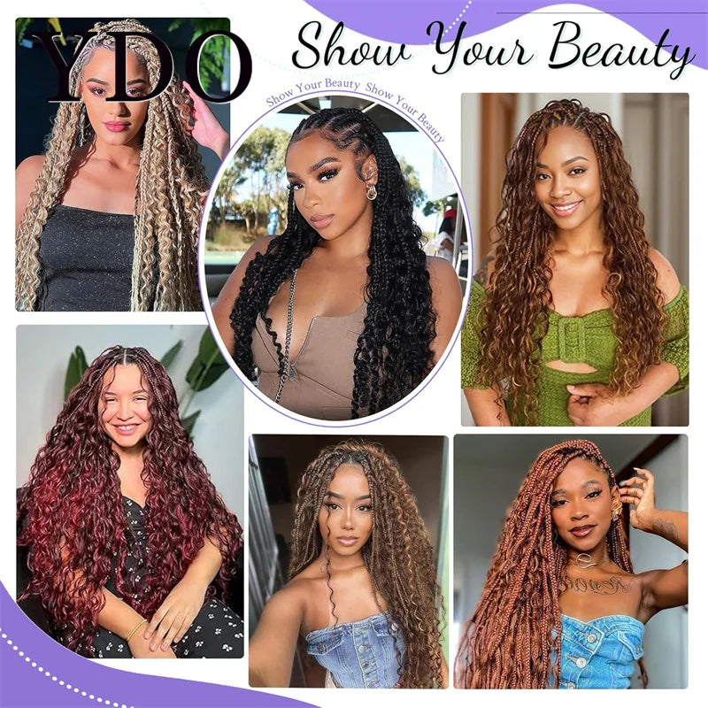 ---
Title / Titre
EN: Bulk Human Hair for Braiding – Honey Blonde 27#, Deep Wave, Curly, No Weft Extensions for Boho and Box Braids
FR: Cheveux humains en vrac pour tresses – Blond miel 27#, ondulation profonde, bouclés