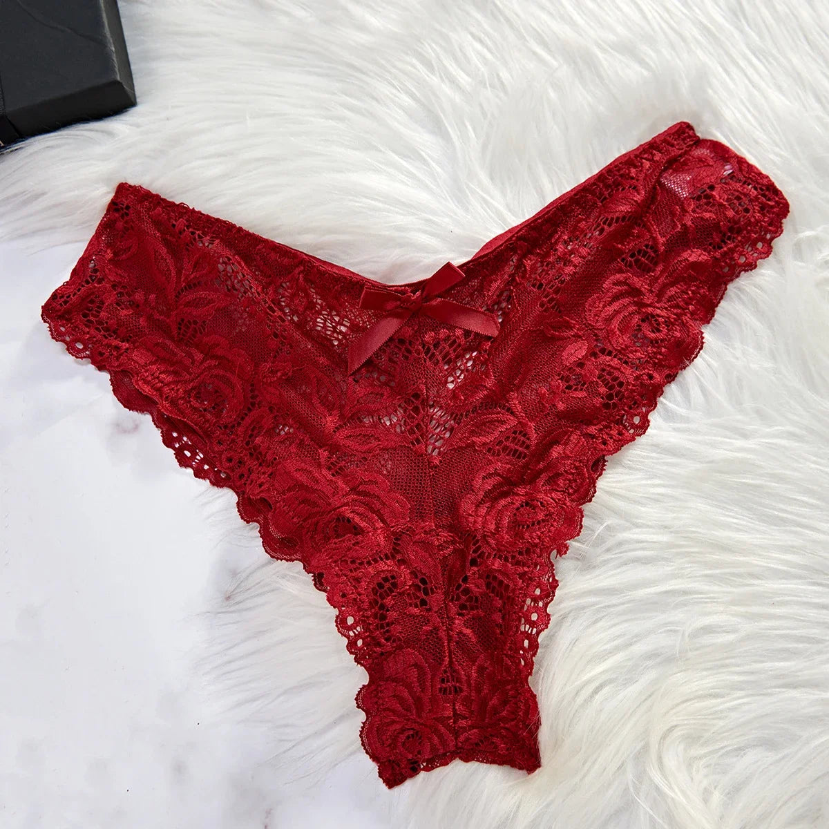 Tulle Suspenders Exquisite Women's Lencerias Lace V-Neck Underwear Semi-transparent Thong Dress Set Lingerie Nightgowns