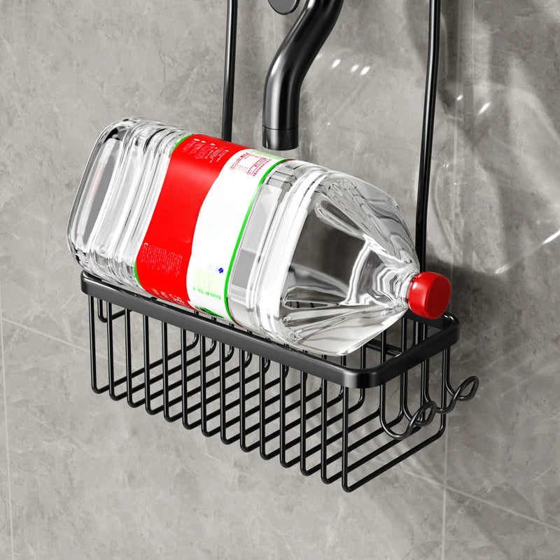 Convenient Toilet Shower Rack with No Drilling Installation Bathroom Storage Basket for Shower Room and Bath Products