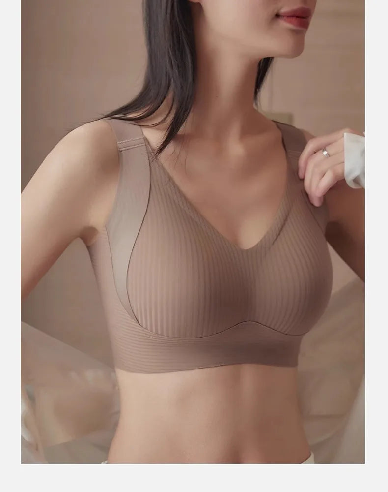 FINETOO 1Pc Plus Size Bra Seamless Sexy Women Bras Wire Free Brassiere Soft Underwear Female Intimates Womens Lingerie Sleepwear