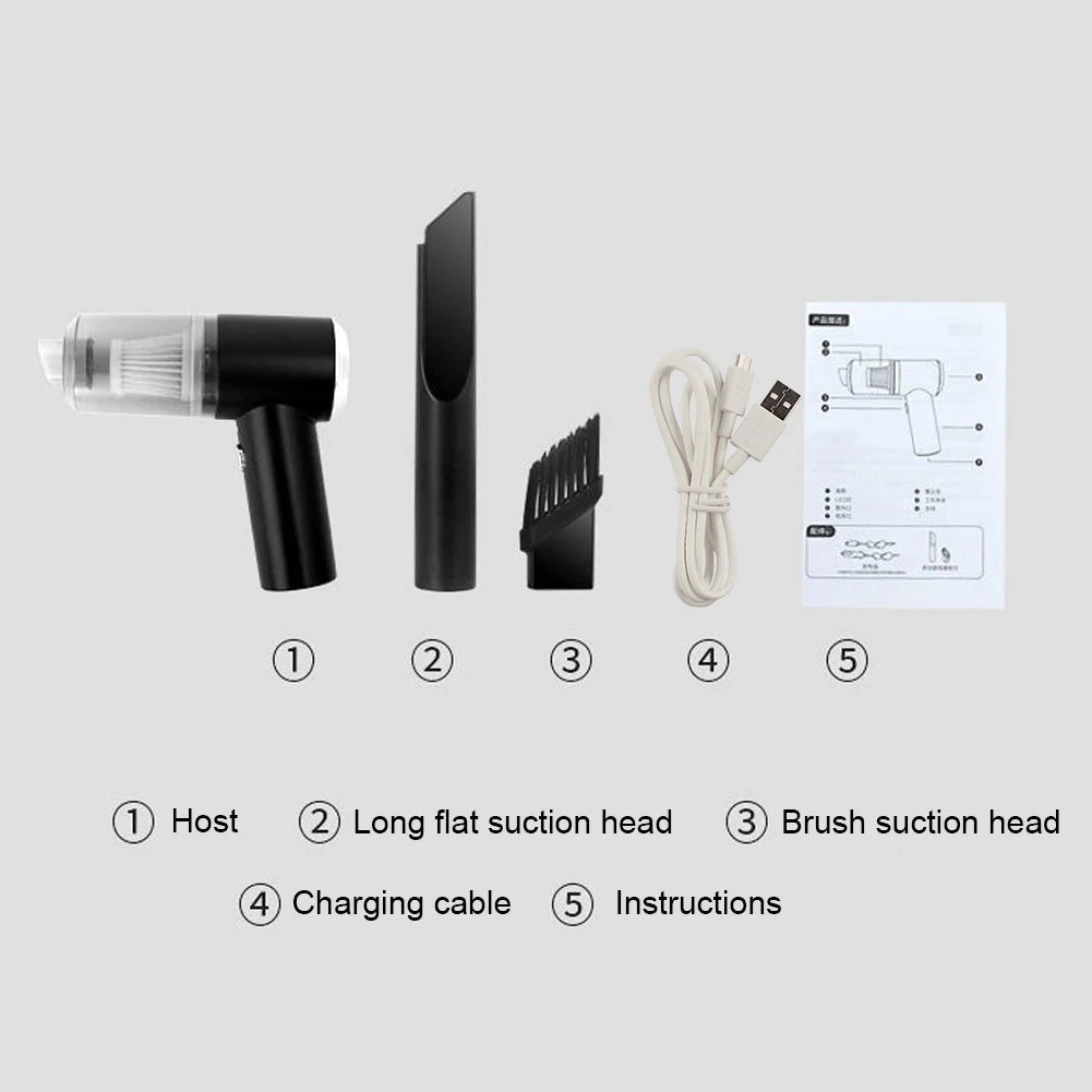 6000Pa Mini Portable Cleaner Dual Use Cordless Handheld Vacuum Cleaner 120W Powerful Portable Cleaning Machine for Car Household