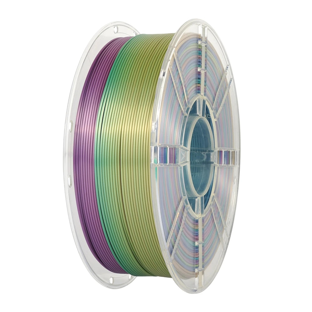 KINGROON Filament d'imprimante 3D couleur PLA soie arc-en-ciel multicolore dégradé consommables d'impression 1,75 mm bobine en plastique 1 kg