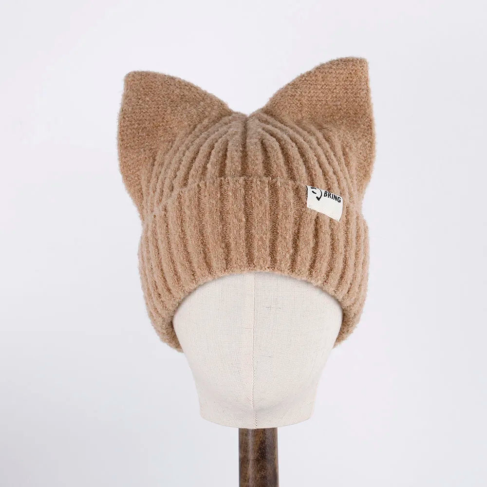adventure time caps for men Balaclava Beanie Rabbit Ear Hat Hat winter women's winter accessories fun hat Butterfly Pullover Hat