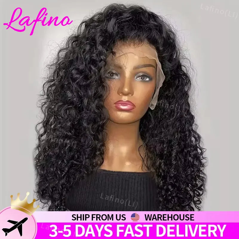Perruques de cheveux humains bouclés pour les femmes vague d'eau dentelle avant perruque 13x4 13x6 dentelle frontale vague profonde perruque 100% cheveux humains Hd Lace Wigs/perruque femme bouclée en cheveux humain - lace Front HD 100% Naturel
