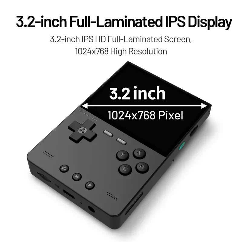 Console de jeu portable Trimui Brick, lecteur de jeux vidéo open source, éclairage d'ambiance arrière, écran IPS HD de 3,2 pouces, cadeaux