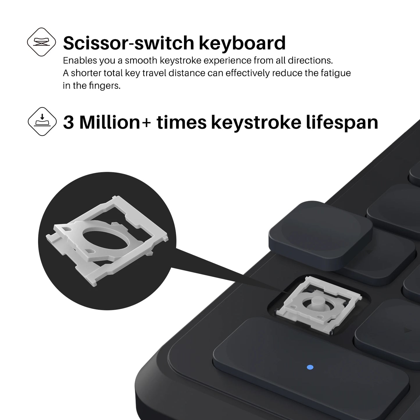 Mini clavier Huion K20 Keydial pour tablette graphique, PC et téléphone, 18 touches + contrôleur de numérotation, version améliorée