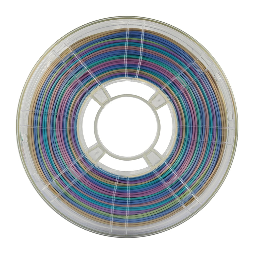 KINGROON Filament d'imprimante 3D couleur PLA soie arc-en-ciel multicolore dégradé consommables d'impression 1,75 mm bobine en plastique 1 kg