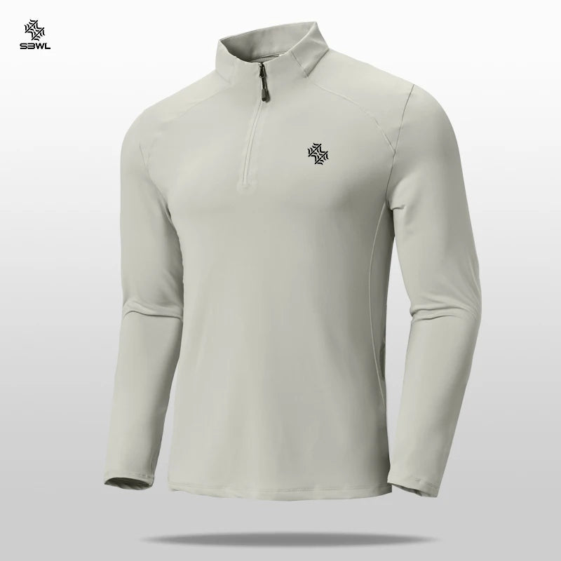 SBWL Men's high quality cycling hiking outdoor sports long sleeve T-shirt leisure speed dry running fitness sports clothing Tops