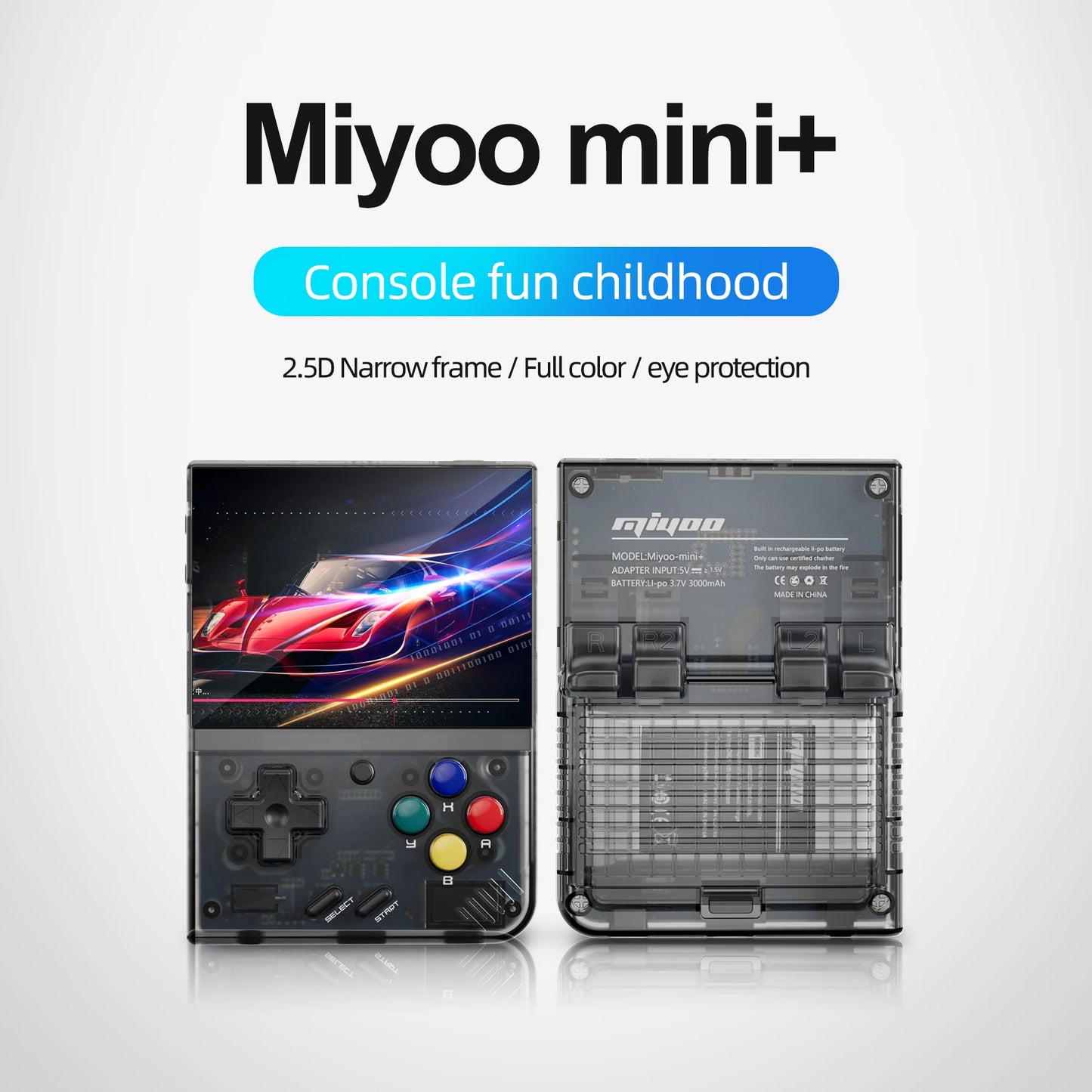 Console de jeu portable rétro MIYOO Mini Plus V2 Mini+, écran IPS, système Linux, cadeau pour enfants