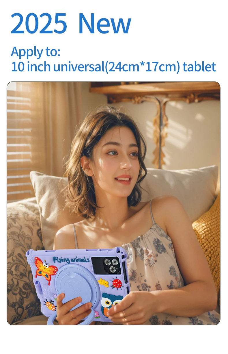 New 10.1-inch Children's t Android 11 Kid Tablet 4GB RAM 64GB ROM, Octa Cor Processor Kidoz Pre Installed Parental Control
