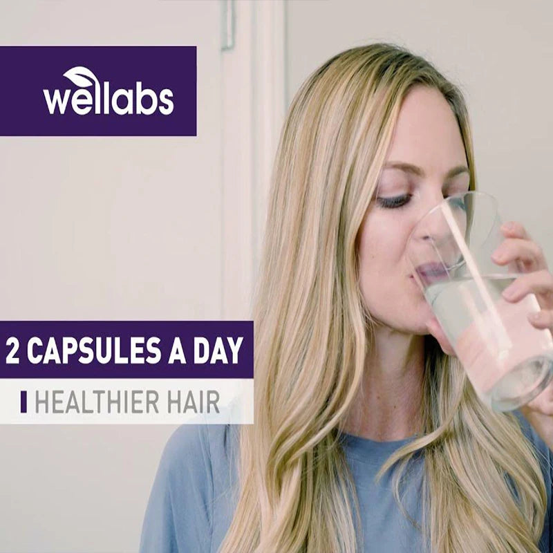 Complément alimentaire à la biotine, au collagène et à la kératine 15 000 mcg – Blanchiment des cheveux, de la peau et des ongles, adapté aux femmes et aux hommes