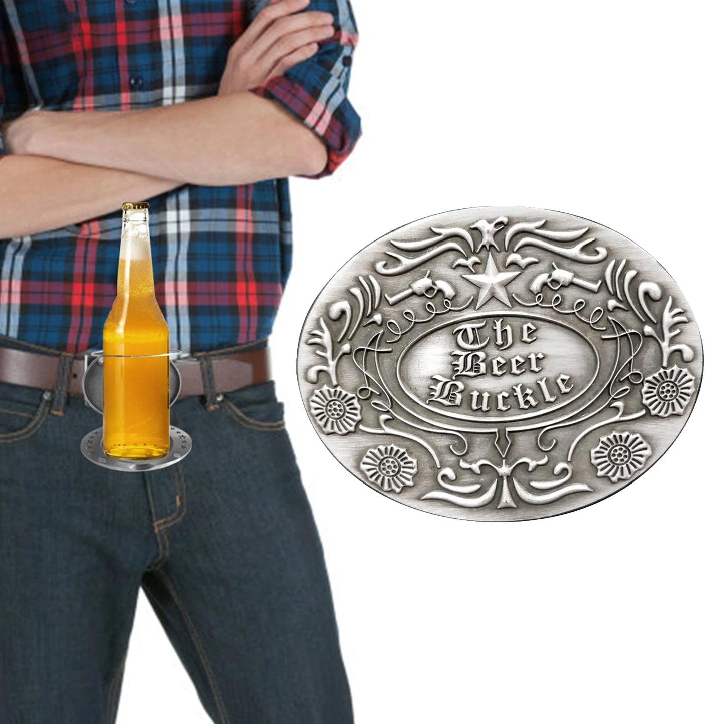 Boucle de ceinture porte-bière portable, mains libres, pour plateau de bière, porte-gobelet, sangle détachable, pour pique-nique, fête, barbecue, camping