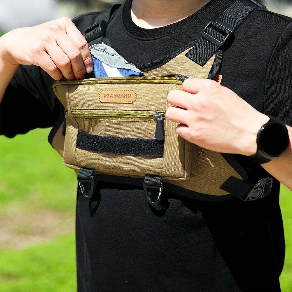 Sac à dos de sport multi-poches avec sangle réglable pour la course à pied et les voyages