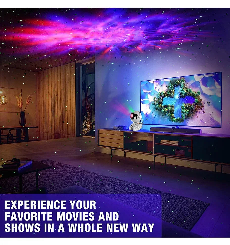 Galaxy Star Astronaut LED Night Light Projector Starry Sky Lamp Children's Room Decorative Lighting Gift