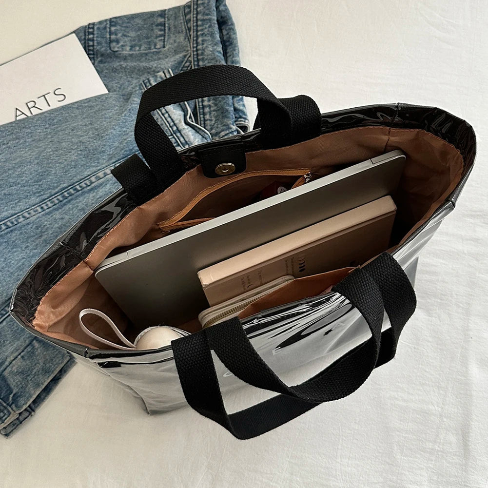 Sac fourre-tout pour femmes et hommes, sac à bandoulière réglable avec poche intérieure, sac à main solide pour le travail, l'école et le bureau