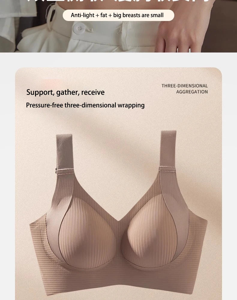 FINETOO 1Pc Plus Size Bra Seamless Sexy Women Bras Wire Free Brassiere Soft Underwear Female Intimates Womens Lingerie Sleepwear
