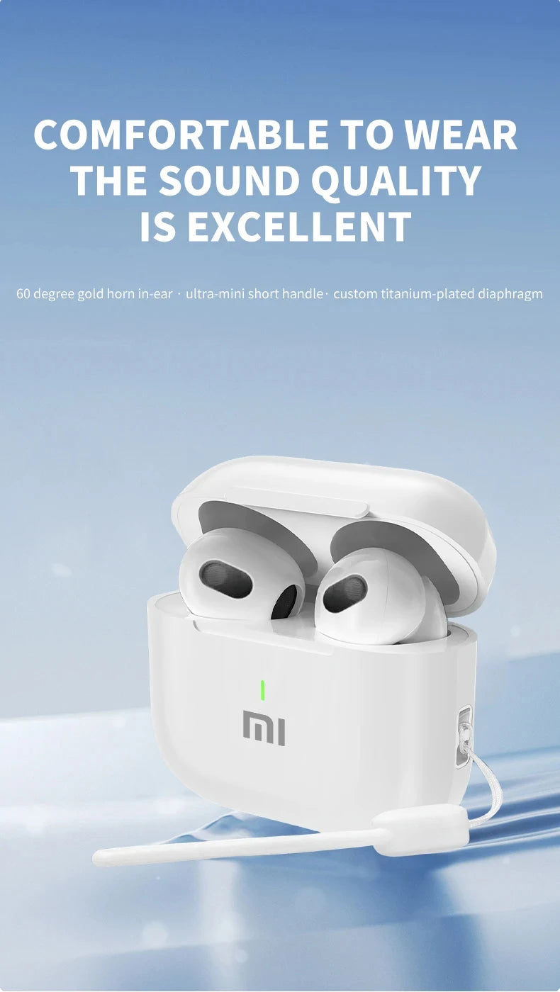 Xiaomi A6 pro TWS Bluetooth 5.3 Earphones Wireless Earbuds with Touch Control Noise Reduction Hi-Fi HD Stereo Sports Headset