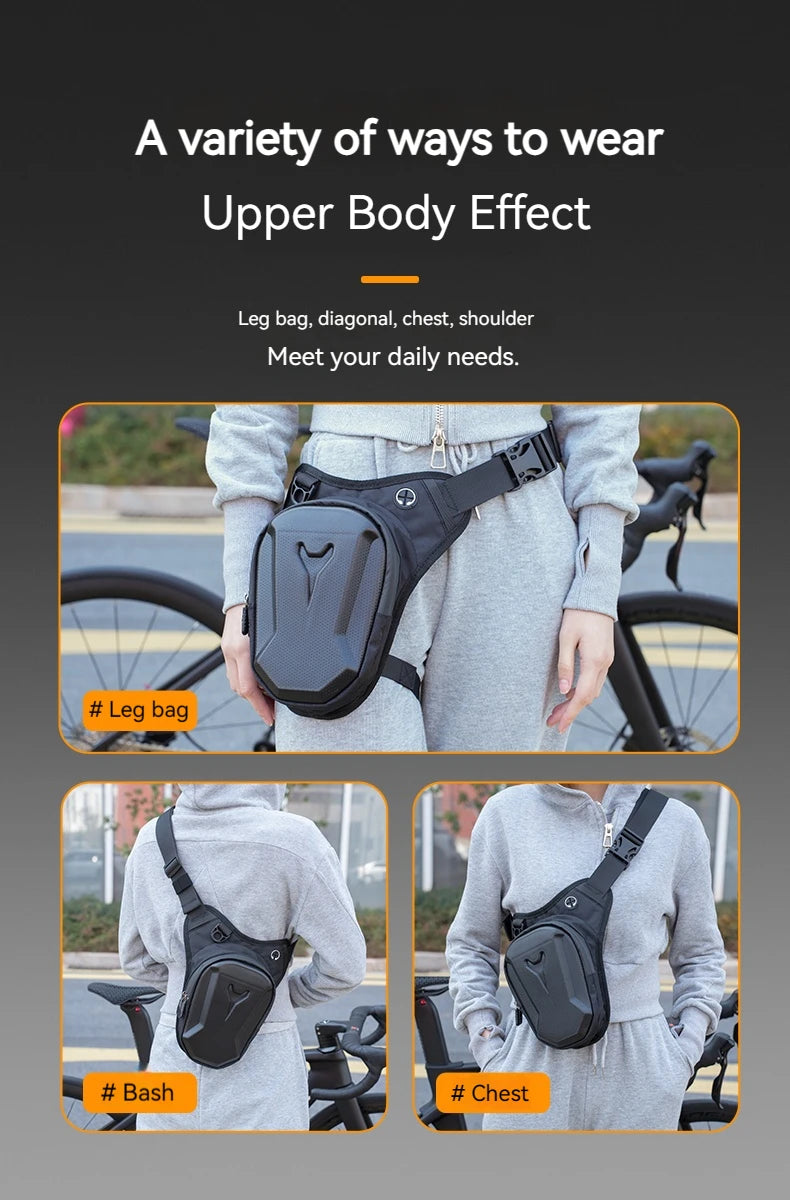 Bicycle Leg Side Bag EVA Hard Shell Outdoor Casual Waist Bags bike Mobile Phone Purse Hip Bum Pack Cycling Leg Bag Bicycle Bag