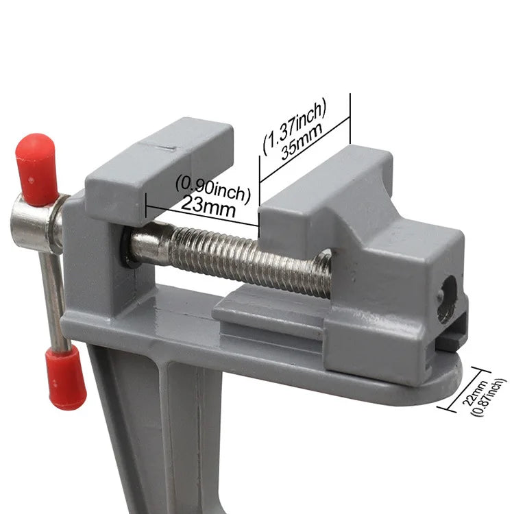 Mini Aluminium Alloy Bench Vise Multi-functional Table Clamp Screw Vise for DIY Craft Mold Repair Fixed Tool/ mini aEtau de table en aluminium
