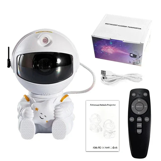 Galaxy Star Astronaut LED Night Light Projector Starry Sky Lamp Children's Room Decorative Lighting Gift