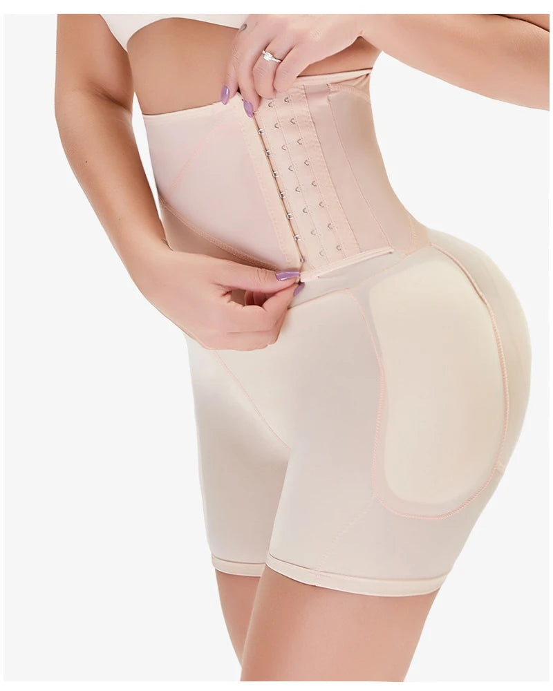 AfruliA 5XL 6XL Padded Fake Buttock Hip Enhancer Sexy Butt Lifter Shapewear Slim Waist Trainer Women Dress Underwear Body Shaper