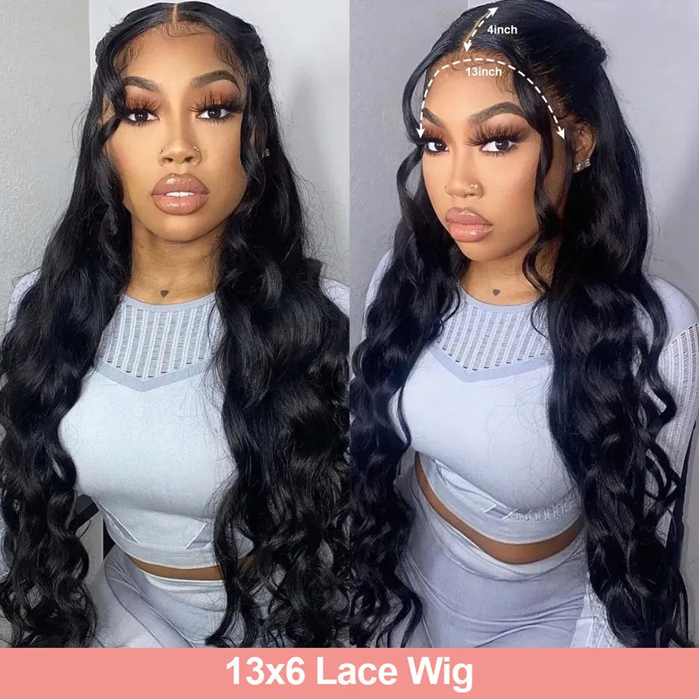 30 40 Inch Body Wave Lace Front Wig 13x4 13x6 Lace Frontal Human Hair Wigs Brazilian Water Wave Hd Lace Frontal Wigs For Women