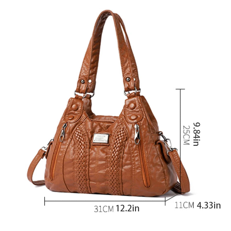 Title / Titre
EN: Women’s Retro Convertible Crossbody Bag – Large Capacity Shoulder & Handbag
FR: Sac bandoulière rétro convertible pour femme – Grande capacité, porté main ou épaule