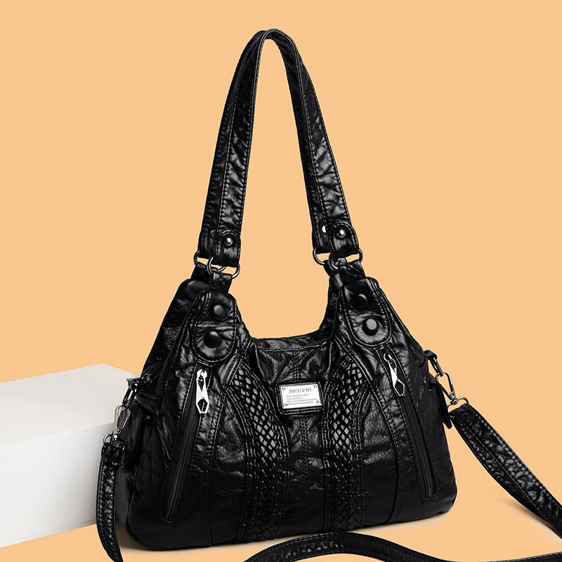 Title / Titre
EN: Women’s Retro Convertible Crossbody Bag – Large Capacity Shoulder & Handbag
FR: Sac bandoulière rétro convertible pour femme – Grande capacité, porté main ou épaule