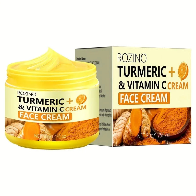 Title / Titre
EN: Turmeric & Vitamin C Face Cream – Brightening, Anti-Aging, Moisturizing
FR: Crème visage au curcuma et vitamine C – Éclat, anti-âge, hydratante