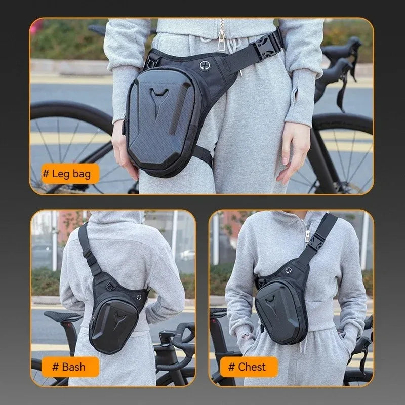 Bicycle Leg Side Bag EVA Hard Shell Outdoor Casual Waist Bags bike Mobile Phone Purse Hip Bum Pack Cycling Leg Bag Bicycle Bag
