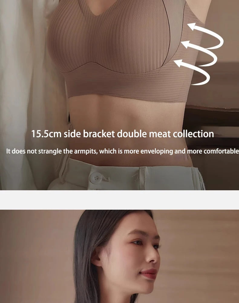 FINETOO 1Pc Plus Size Bra Seamless Sexy Women Bras Wire Free Brassiere Soft Underwear Female Intimates Womens Lingerie Sleepwear
