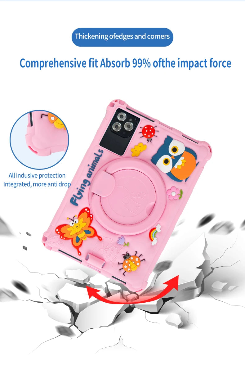 New 10.1-inch Children's t Android 11 Kid Tablet 4GB RAM 64GB ROM, Octa Cor Processor Kidoz Pre Installed Parental Control