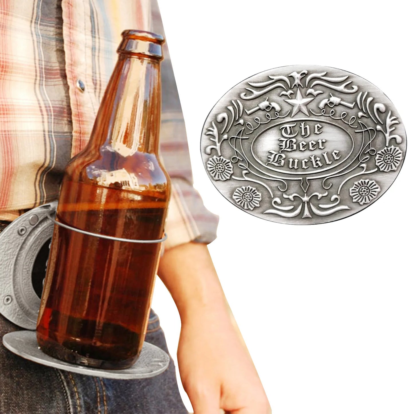 Boucle de ceinture porte-bière portable, mains libres, pour plateau de bière, porte-gobelet, sangle détachable, pour pique-nique, fête, barbecue, camping