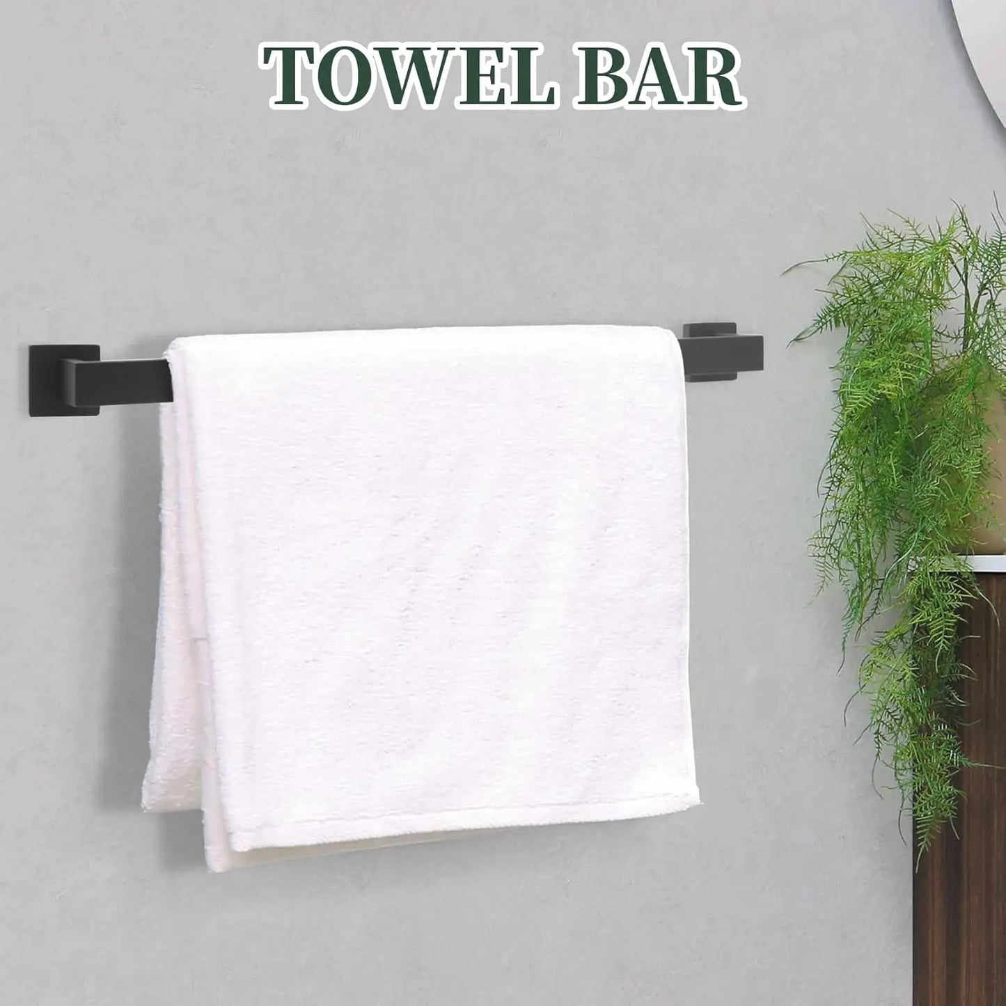 5 Pcs Bathroom Hardware Accessories Set Bathroom Towel Bar Set Bathroom Hardware Towel Holder Towel Racks Bathroom Wall Mounted