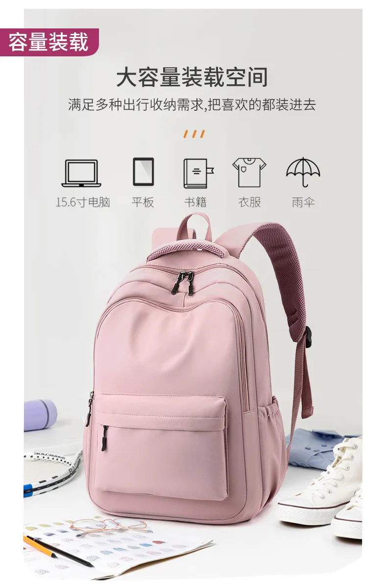 Schoolbag for Girls Campus Junior High School Students Backpack New Trendy Backpack/ sac d'ecole