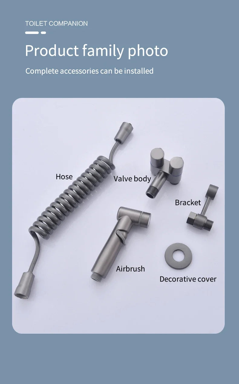 Bathroom set, high pressure hand sprinkler, bathroom cleaning, bathroom accessories, sanitary shower